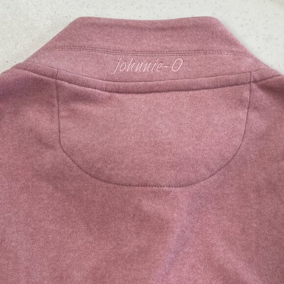 Johnnie-O Castro 1/4 Zip Pullover, Rose Pink Soft Extra Large XL NWT - Picture 6 of 8